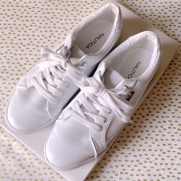 Nautica White Sneakers - Picture 1 of 5